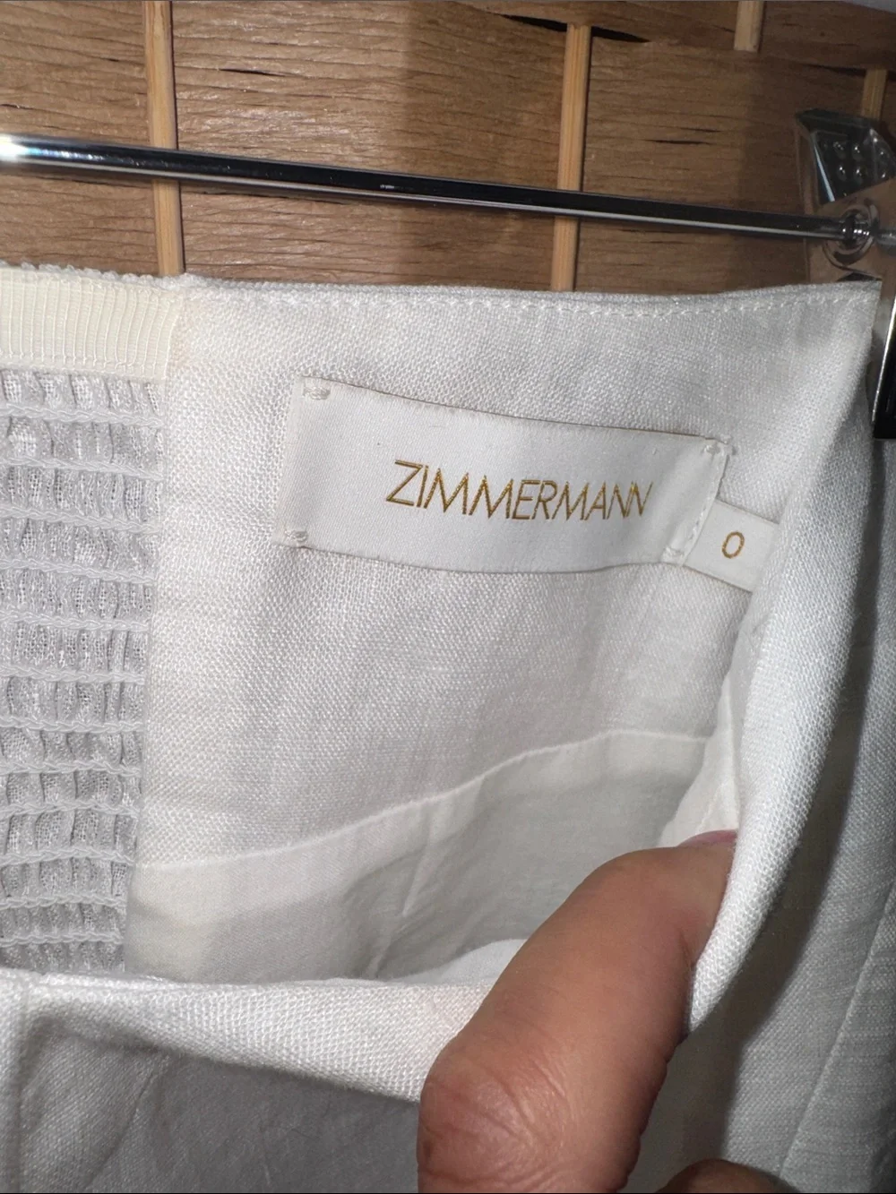 Zimmermann Linen off shoulder blouse